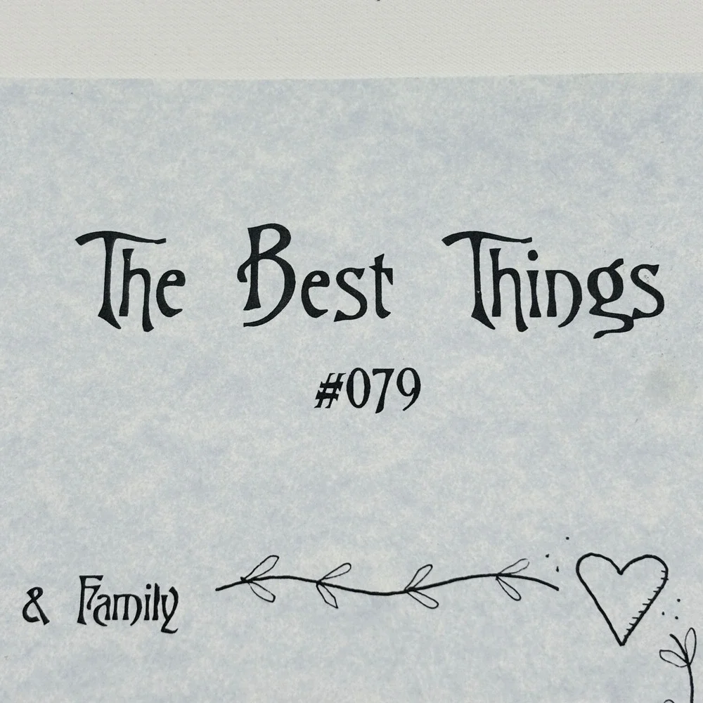 Waxing Moon Designs The Best Things #079 Cross Stitch Pattern with Charms Pack